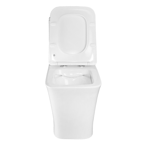 Унитаз-моноблок безободковый Azario Stoun AZ-1109 с тонкой крышкой микролифт - фото 5