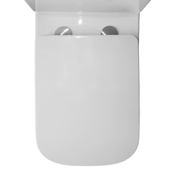 Унитаз-компакт безободковый Azario Ferra AZ-1015 с тонкой крышкой микролифт - фото 8