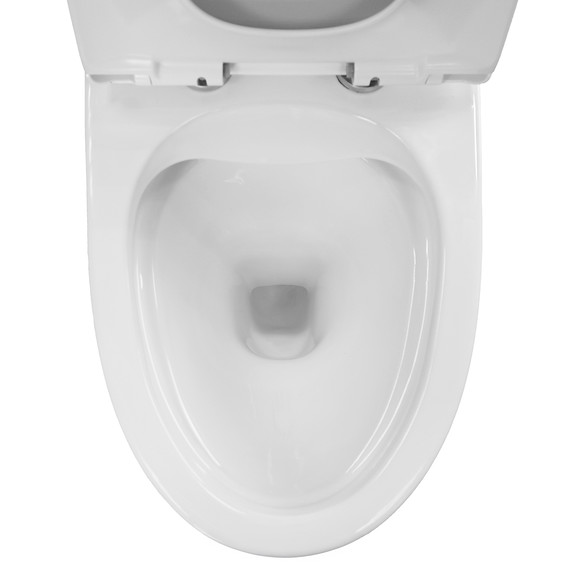 Унитаз-моноблок безободковый Azario Ansa AZ-2301 с тонкой крышкой микролифт - фото 10