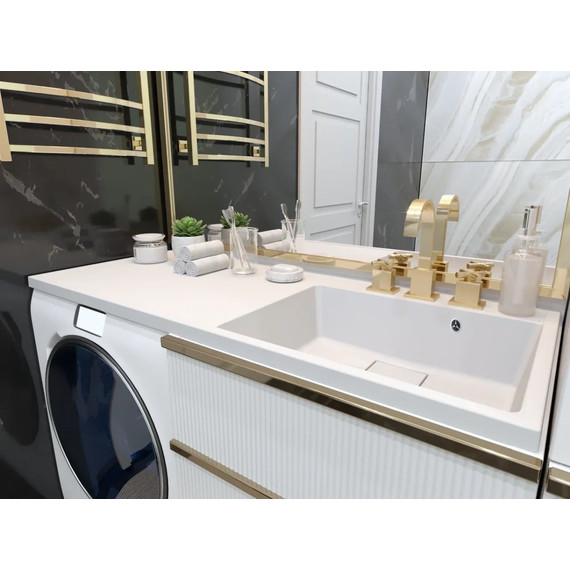 Раковина над стиральной машиной Azario Paola Magenta 120 см R CS00078452 - фото 8