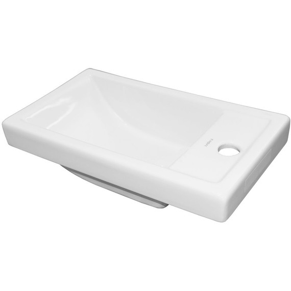 Тумба подвесная с раковиной Loranto Kantri 45 см L CS00097244 (раковина Фостер 45) - фото 2