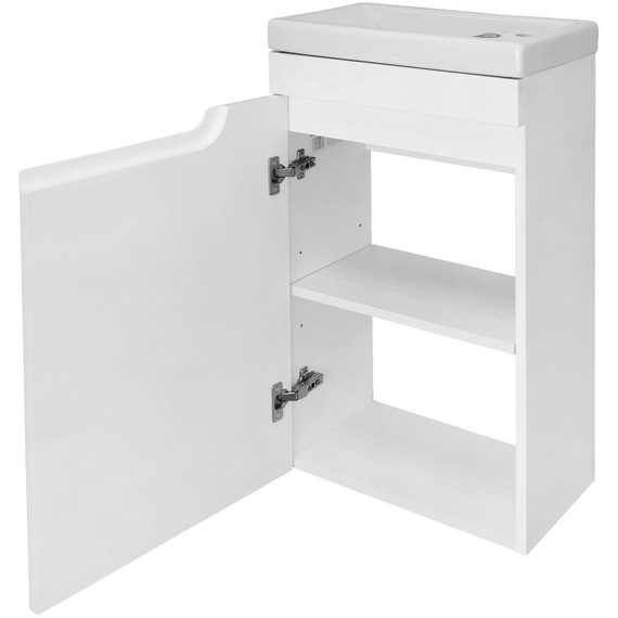 Тумба подвесная с раковиной Loranto Kantri 45 см L CS00097244 (раковина Фостер 45) - фото 3