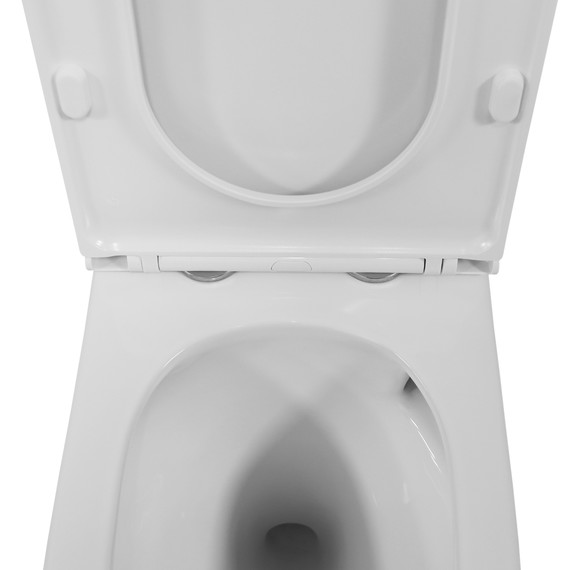 Унитаз-моноблок Azario Eagle AZ-80673 с тонкой крышкой микролифт (Система смыва Торнадо) - фото 8