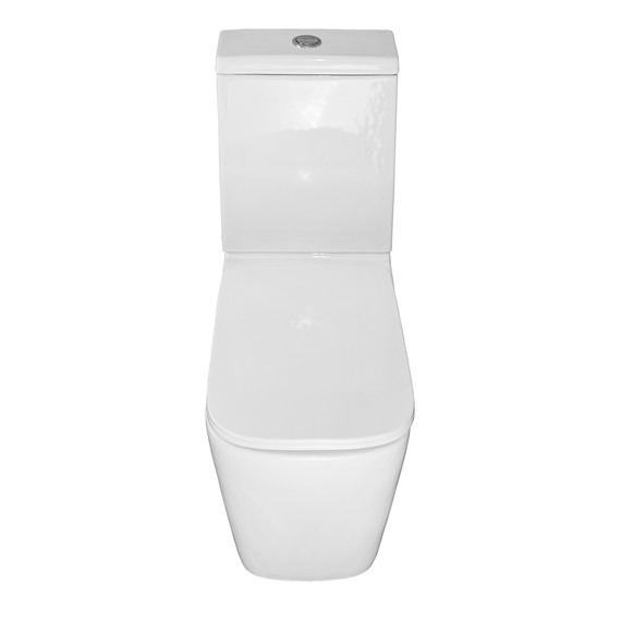 Унитаз-компакт безободковый Azario Ferra AZ-1015 с тонкой крышкой микролифт - фото 5