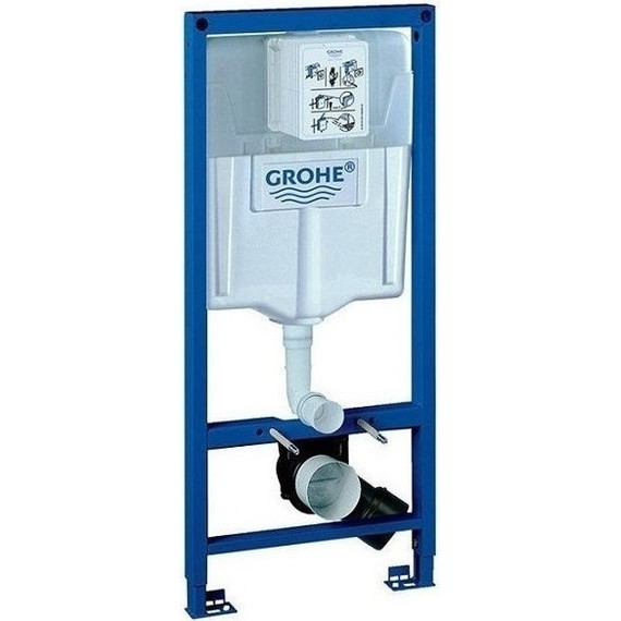 Инсталляция с подвесным унитазом комплект: Grohe Rapid SL 38772001 с подвесным безободковым унитазом Azario Grado AZ-0046-UQ1 сиденье микролифт, крепление, кнопка смыва хром (система смыва Торнадо) - фото 12