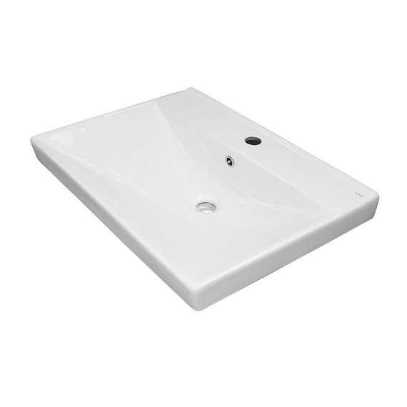 Тумба подвесная с раковиной Azario Соло 70 см CS00092804, белый глянцевый - фото 7