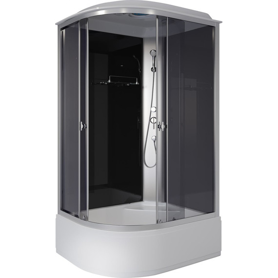 Душевая кабина Niagara Eco 120x90 см E120/90/40R/TN, профиль хром матовый, стекло тонированное (безсиликоновая сборка) - фото 4