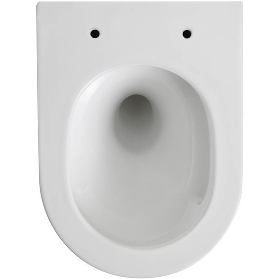 Унитаз подвесной безободковый Veconi Ando VAN-48T (Система смыва торнадо) с тонкой крышкой микролифт - фото 5