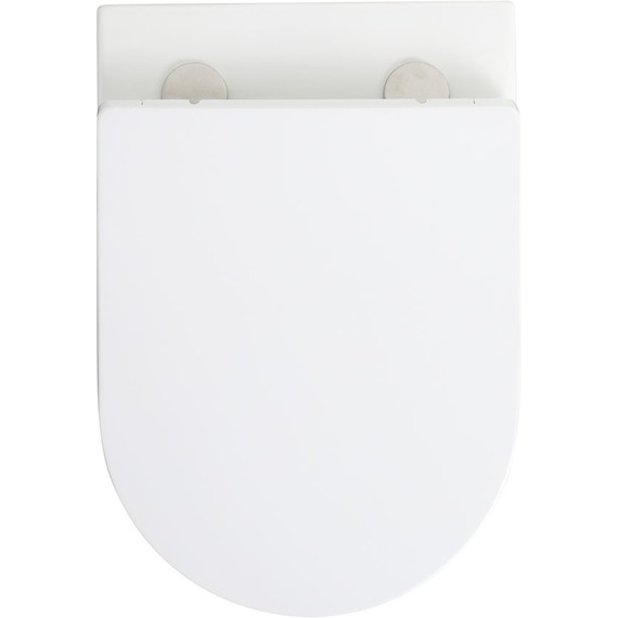 Унитаз подвесной безободковый Veconi Ento VEN-52T (Система смыва торнадо) с тонкой крышкой микролифт - фото 4