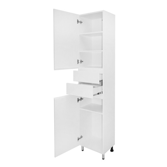 Пенал напольный Azario Эстима 40 см L CS00094558, белый глянцевый - фото 2