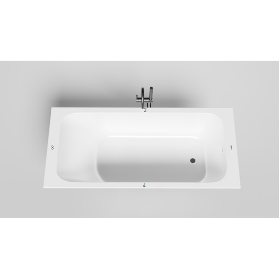 Ванна каменная Salini Orlanda 180x80 см 102012M (S-Sense) матовая - фото 3