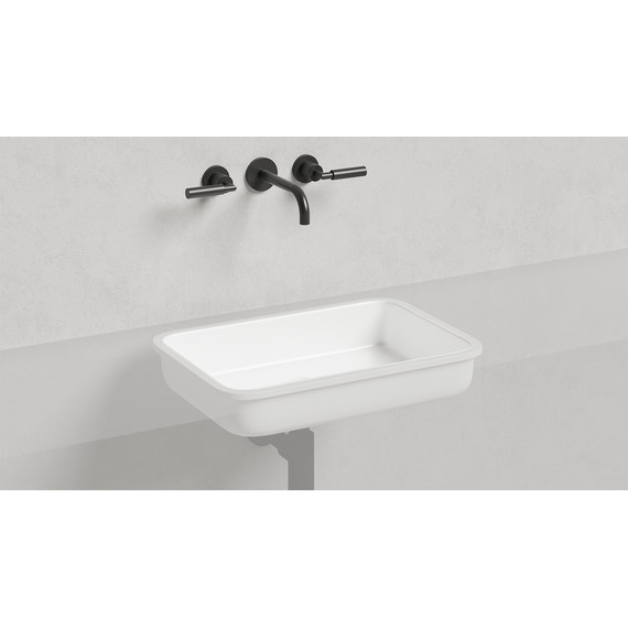 Раковина врезная под столешницу Salini Marea 09 55 см 1802209M (S-Stone) матовая - фото 2