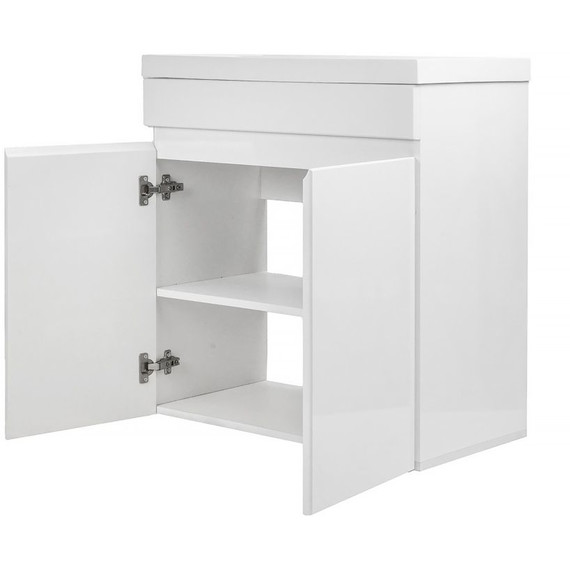 Тумба напольная с раковиной AN Сабина 60H 60 см, белый - фото 3