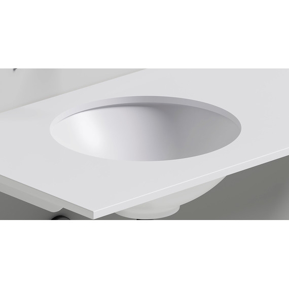 Раковина врезная под столешницу Salini Marea 05 42 см 1802205M (S-Stone) матовая - фото 6