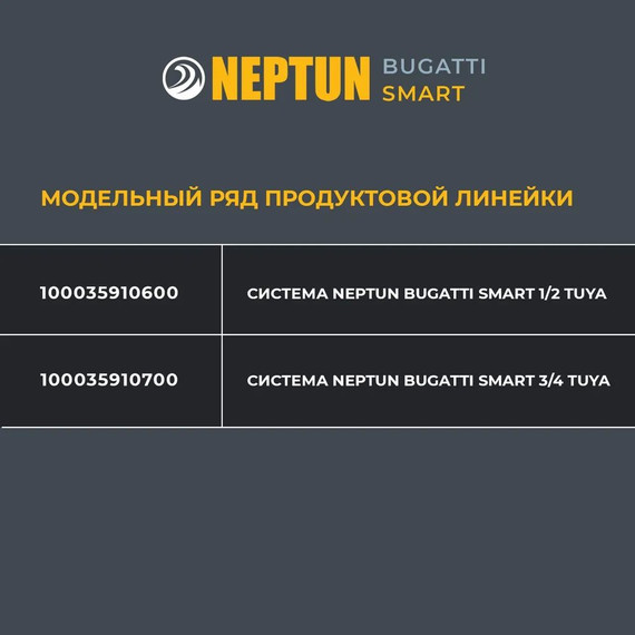 Система защиты от протечек для умного дома Neptun Bugatti Smart 1/2 TUYA 100035910600 - фото 9