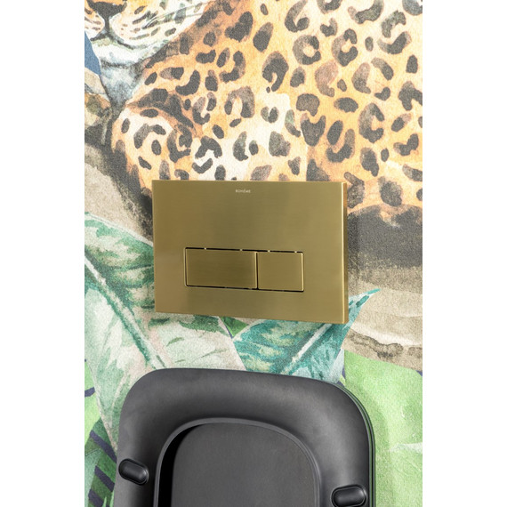 Кнопка смыва Boheme 669-MG, золото матовое - фото 4