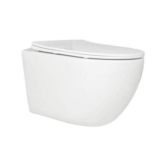 Инсталляция с подвесным безободковым унитазом AN Navi сиденье микролифт, крепление (система смыва Торнадо) - фото 4