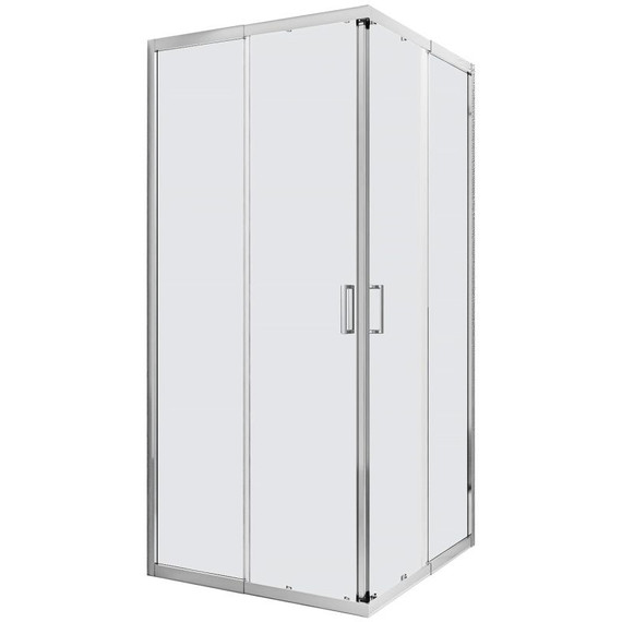 Душевое ограждение AN 100х100 см, хром/прозрачное - фото 