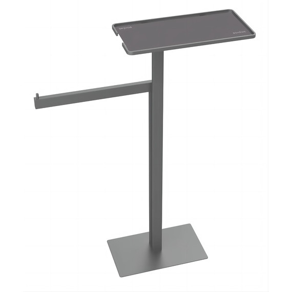 Стойка с полотенцедержателем и полкой Boheme 10952-GM, цвет графит - фото 