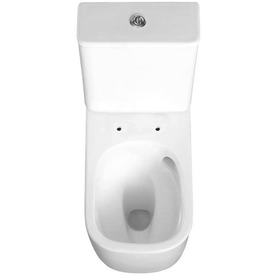 Унитаз-компакт безободковый Cerutti SPA Alvaro 11089 с тонкой крышкой микролифт (система смыва Торнадо) - фото 4