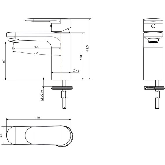 Набор смесителей 3 в 1 для душа Aquatek Ника AQ1831CR - фото 10