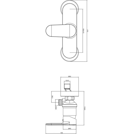 Набор смесителей 3 в 1 для душа Aquatek Ника AQ1831CR - фото 9