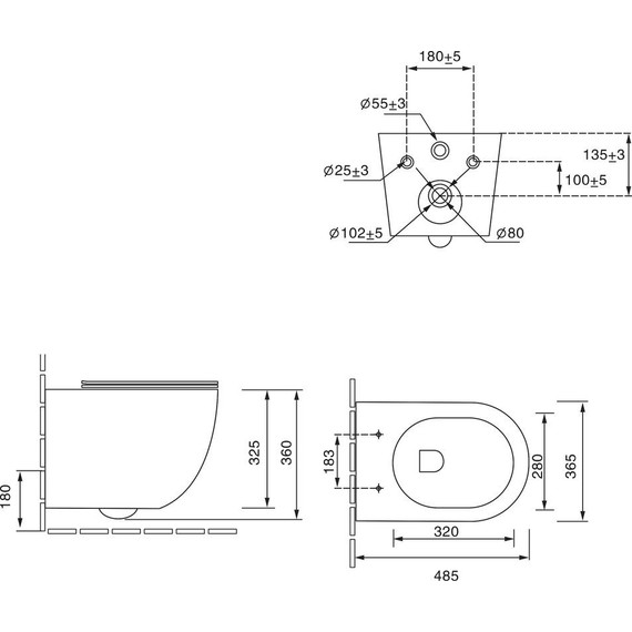 Унитаз подвесной безободковый SantiLine SL-5005T-LG с тонкой крышкой микролифт (система смыва Торнадо) светло-зелёный матовый - фото 3