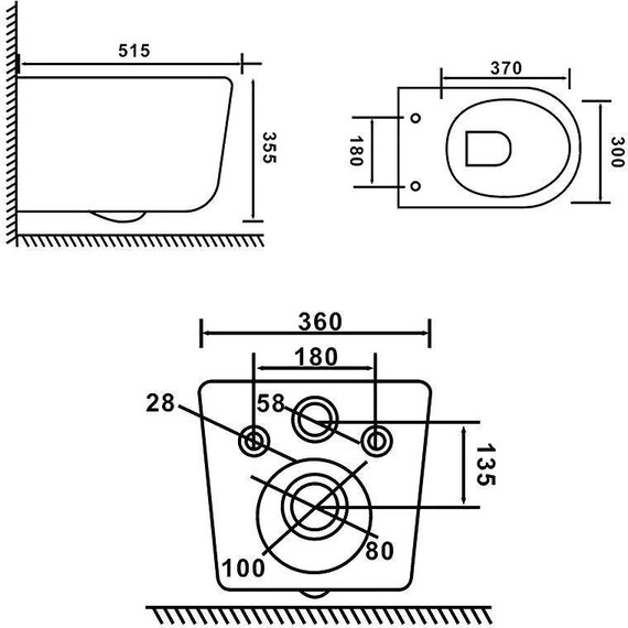 Унитаз подвесной безободковый SantiLine SL-5006 с тонкой крышкой микролифт (система смыва Торнадо) - фото 2