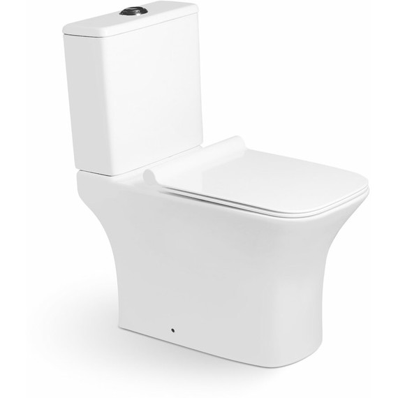 Унитаз-компакт SantiLine SL-5023 с тонкой крышкой микролифт - фото 