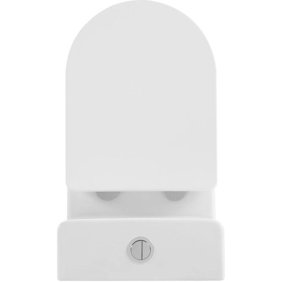 Унитаз-компакт безободковый SantiLine SL-5026 с тонкой крышкой микролифт (система смыва Торнадо) - фото 8