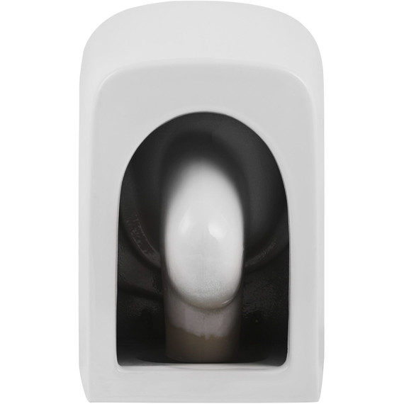 Унитаз подвесной безободковый SantiLine SL-5027 с тонкой крышкой микролифт (система смыва Торнадо) - фото 11