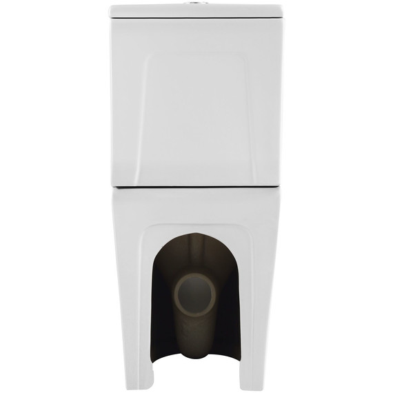 Унитаз-компакт безободковый SantiLine SL-5028 с тонкой крышкой микролифт (система смыва Торнадо) - фото 9