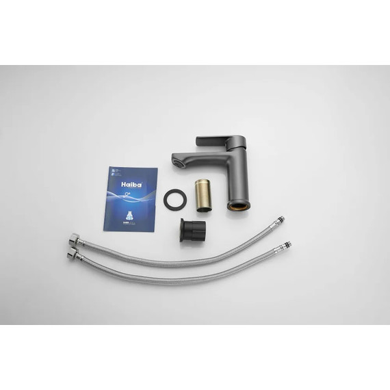 Смеситель для раковины Haiba HB10726-3, графит - фото 15