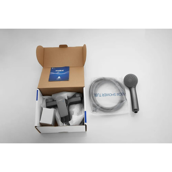 Смеситель для ванны Haiba HB60719-3, оружейная сталь - фото 14