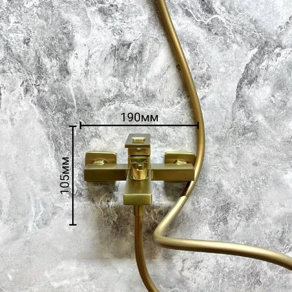 Смеситель для ванны Belz B60658-5, золото - фото 3