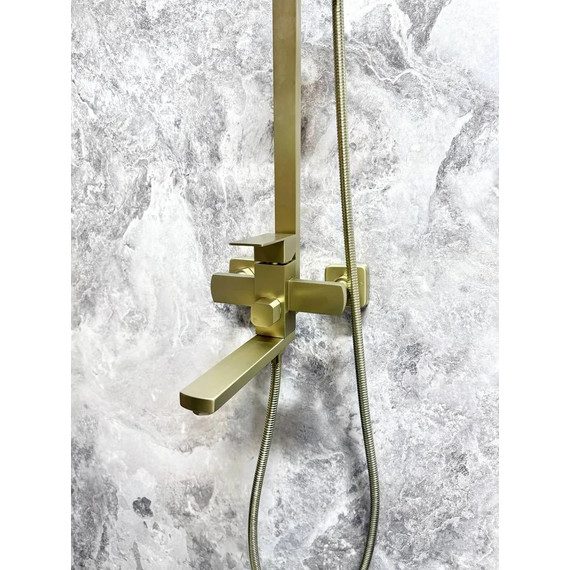 Душевая стойка Belz B24817-5, шлифованное золото - фото 2