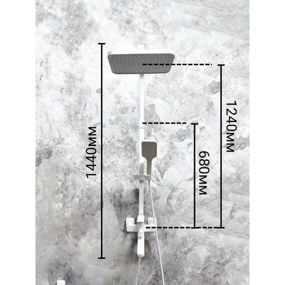 Душевая стойка Belz B24817-8, белый - фото 2