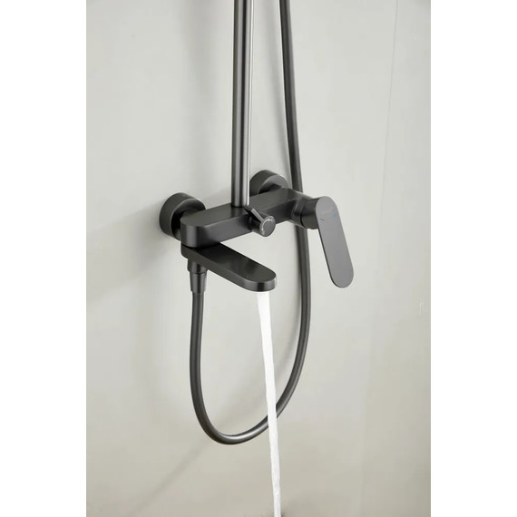 Душевая стойка Belz B24713-3, оружейная сталь - фото 5