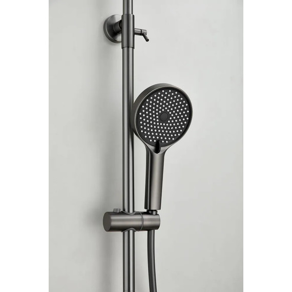 Душевая стойка Belz B24713-3, оружейная сталь - фото 9