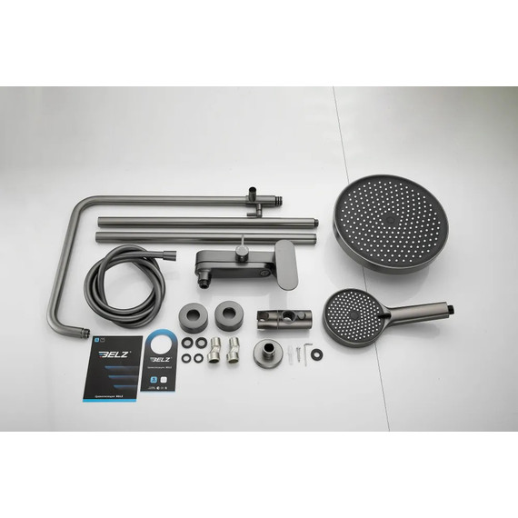 Душевая стойка Belz B24713-3, оружейная сталь - фото 18