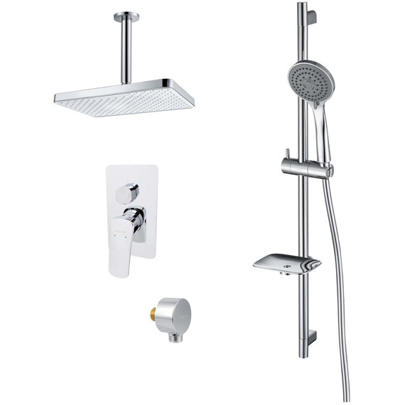 Набор смесителей 4 в 1 для душа Aquatek Вега AQ1075CR, Цвет производителя: хром - фото 