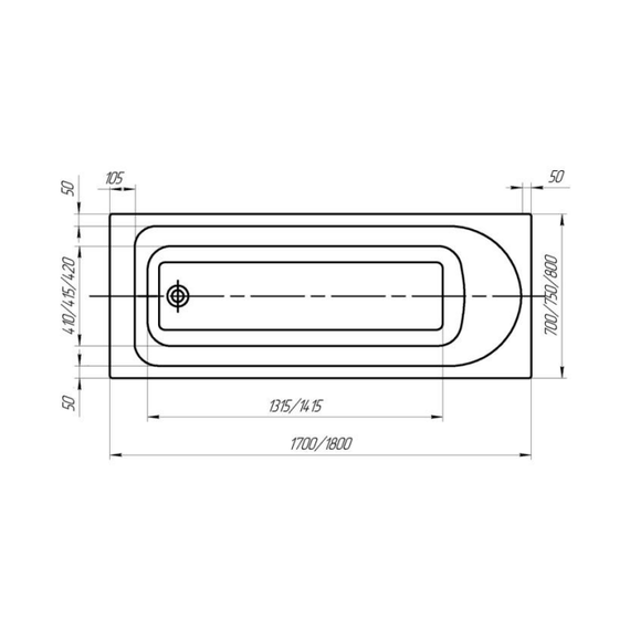 Экран фронтальный для ванны Jacob Delafon Odeon Rive Gauche 170 см - фото 5