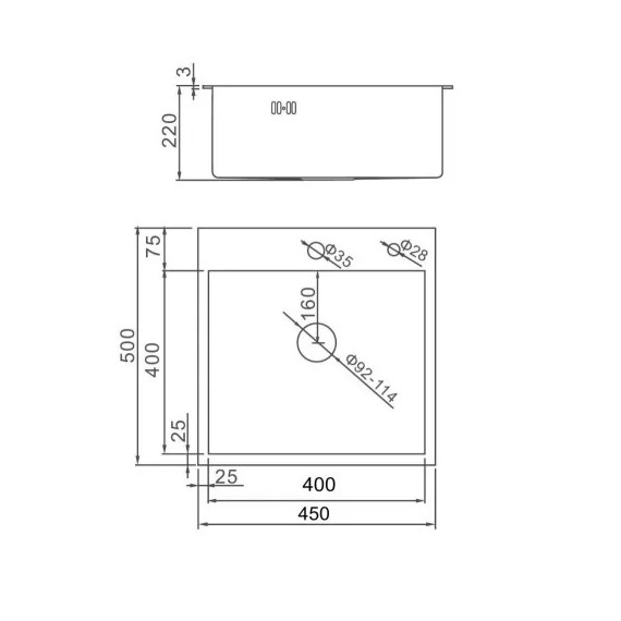 Кухонная мойка Gerhans K34550 1 мм, сатин - фото 8