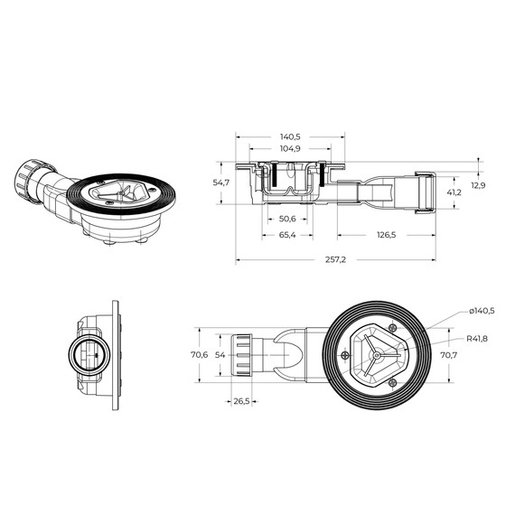 Каменный поддон BelBagno 180 см TRAY-MR-UNO-AH-180/80-35-W-BO - фото 6