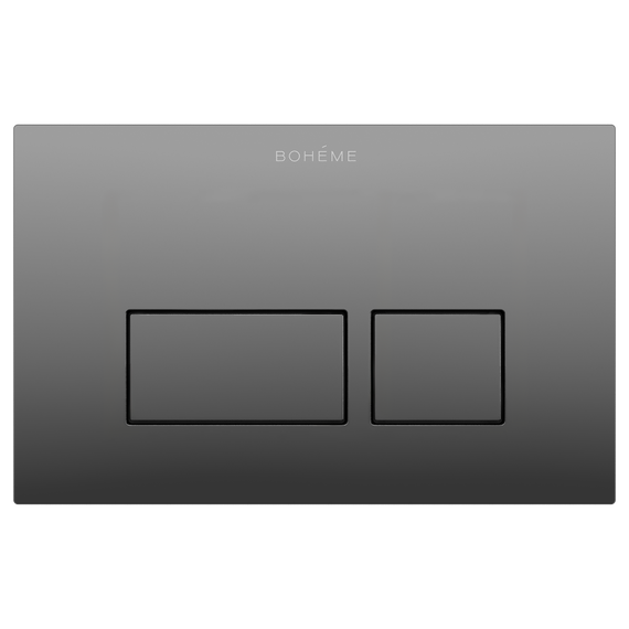 Кнопка смыва Boheme 664-SGM, графит глянцевый - фото 