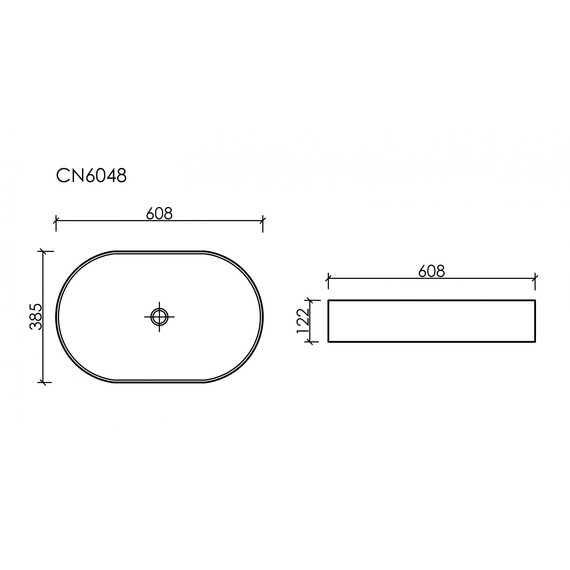 Раковина-чаша Ceramicanova Element 60 см CN6048ML, голубой матовый - фото 8