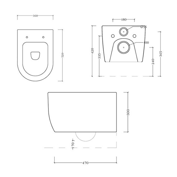 Унитаз подвесной безободковый ArtCeram A16 ASV006 40 00, brown tortora (Система смыва торнадо) - фото 3