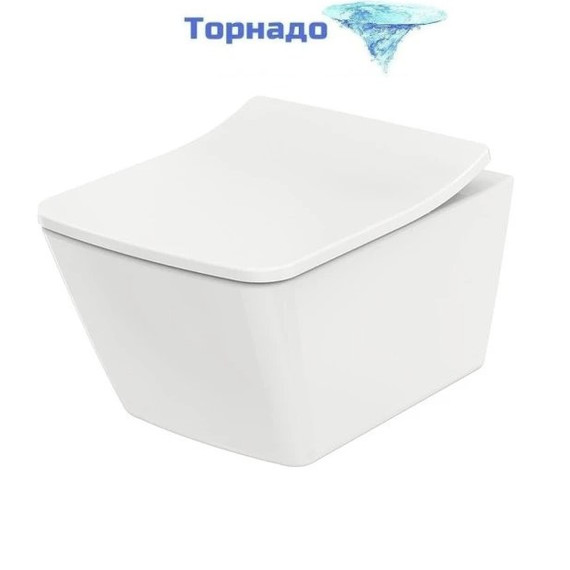 Унитаз подвесной безободковый Toto SP CW532Y/CW532RY с сиденьем (Система смыва торнадо) - фото 