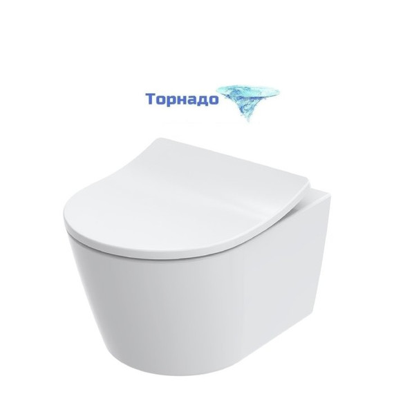 Унитаз подвесной Toto RP CW554Y с сиденьем (Система смыва торнадо) - фото 