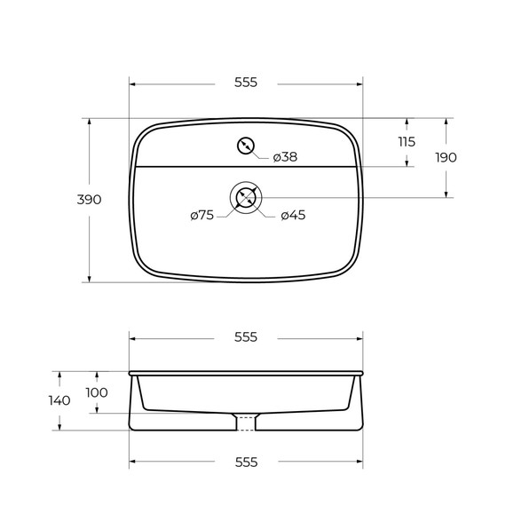 Раковина-чаша Cezares 55 см CZR-6580 - фото 8